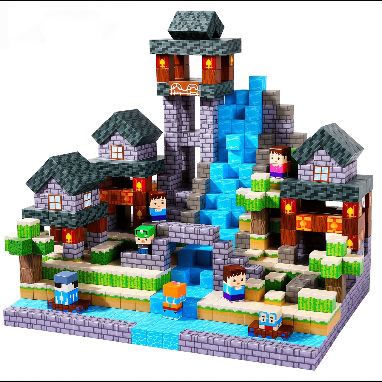 300pcs Random Color Building Blocks Set